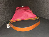 Dooney Bourke Nylon Leather  Slouchy Hobo Shoulderbag Satchel with Match Accessory