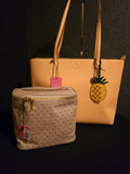 Kate Spade Marlee Saffiano Pineapple Shopper Tote Satchel with BONUS