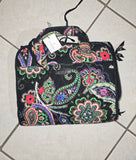 Vera Bradley Black Travel 5-Set: Overnight Weekender, Large Tote, New Toiletries, with Crossbody and BONUS