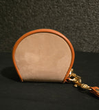 Dooney Bourke Vintage AWL Nubuck British Tan Wristlet Coin Purse BNWOT FLAWLESS