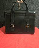 BCBGMAXARIA Paris Black Leather Satchel Attache Shoulderbag with Wallet