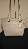 Michael Kors Pebbled Tote Shoulderbag Carryall with Vanilla Logo Wristlet