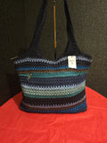 The Sak Vintage  Crochet Shoulderbag Satchel Hobo with Bird Peace Wallet MINT