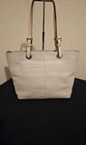 Michael Kors Pebbled Tote Shoulderbag Carryall with Vanilla Logo Wristlet